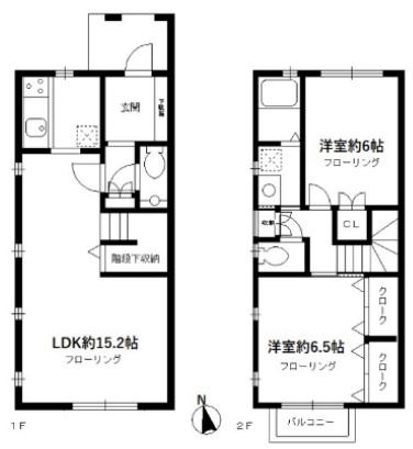 パークハウス芝WEST(2LDK)の間取り写真