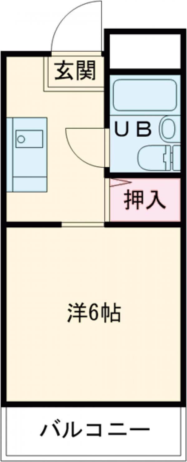 めぞん一刻(1K/3階)の間取り写真