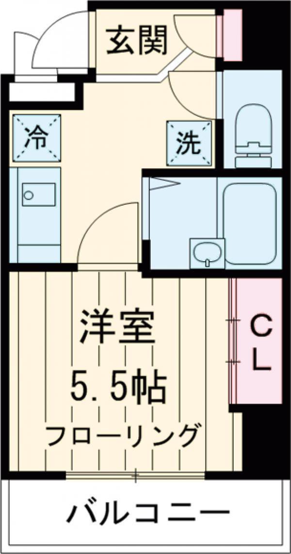 グランヴァン東池袋2(1K/7階)の間取り写真