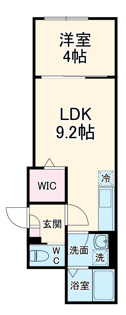 KEIAI RESIDENCE 大和田4(1LDK/3階)の間取り写真