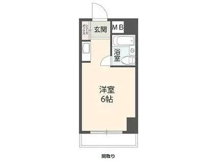 ジョージ・パークハイツ(ワンルーム/4階)の間取り写真