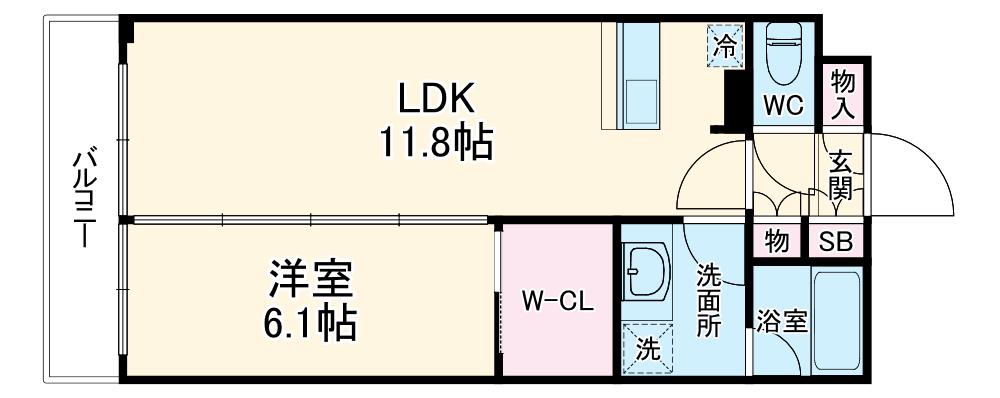 グランガーデンⅠ(1LDK/2階)の間取り写真
