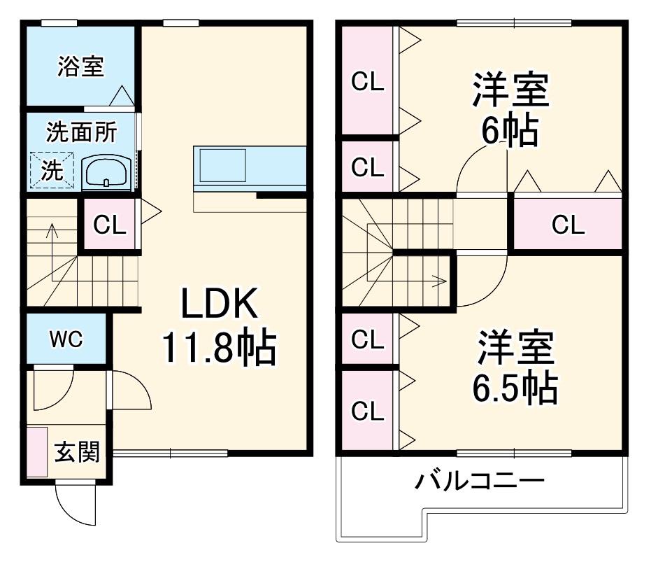 ファーストシーズン(2LDK)の間取り写真