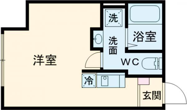 フィオーネ亀有(ワンルーム/1階)の間取り写真
