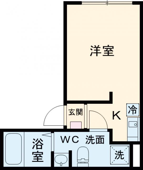 亀有マンション(ワンルーム/3階)の間取り写真