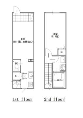 MOK-TERRACE HACHIOUJI(1LDK)の間取り写真
