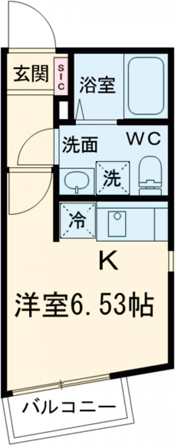PASEO目黒2(1LDK/4階)の間取り写真