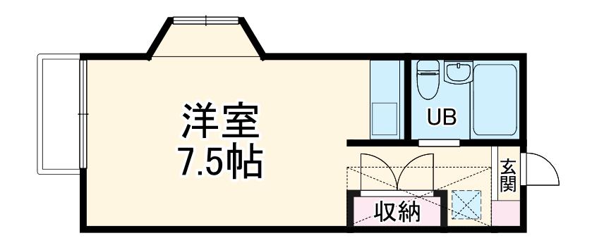フィラ中野(ワンルーム/2階)の間取り写真