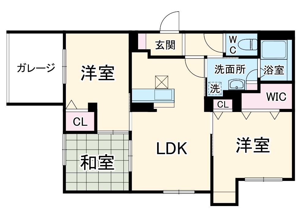 エムズ ヴィラ さいたま新都心(3LDK/1階)の間取り写真