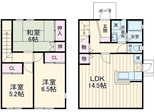 ハーブ・ヴィレッジ(3LDK)の間取り写真