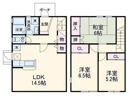 ハーブ・ヴィレッジ(3LDK)の間取り写真