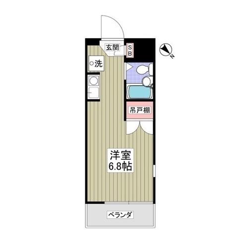 コピ坂戸(ワンルーム/3階)の間取り写真