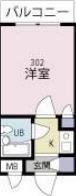 クロノス八王子台町(1K/2階)の間取り写真
