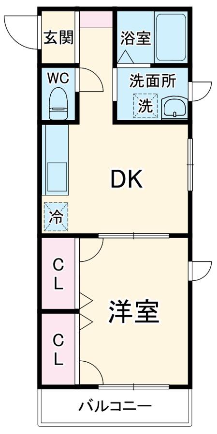 グラン アルテ(1DK/2階)の間取り写真