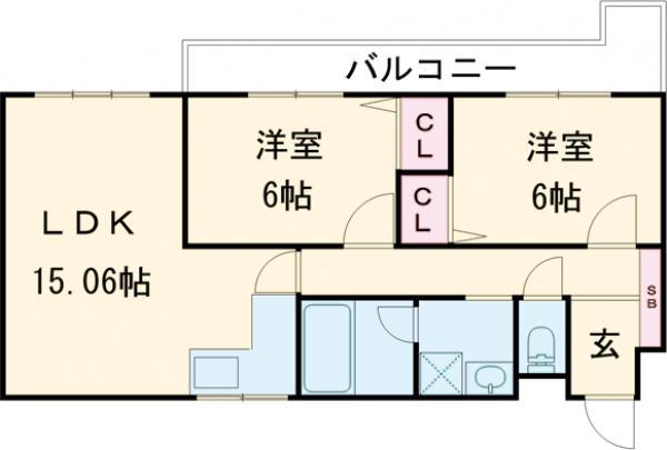 I .HOUSE01(2LDK/2階)の間取り写真