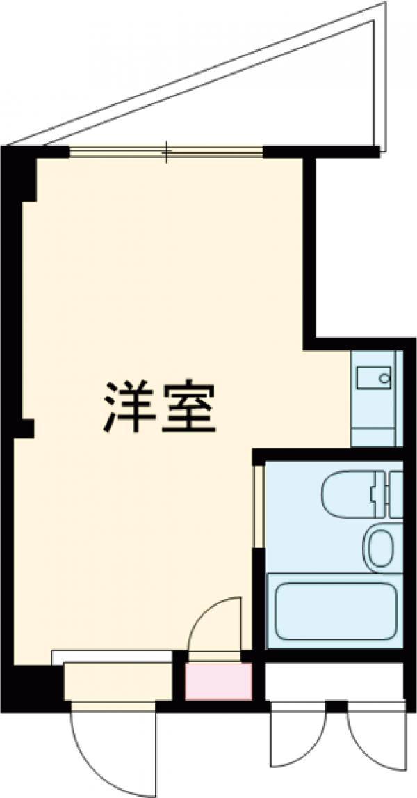 イシダビル(ワンルーム/3階)の間取り写真