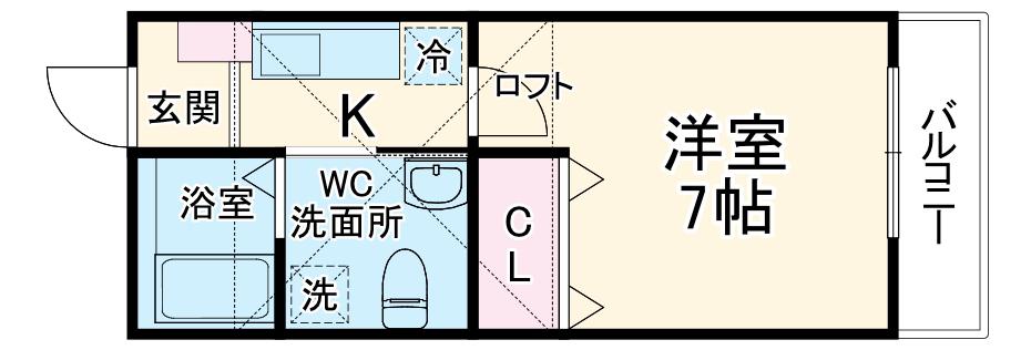 立石二丁目共同(1K/1階)の間取り写真