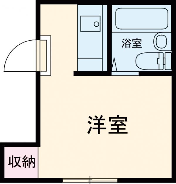 コーポエイティーン(ワンルーム/2階)の間取り写真