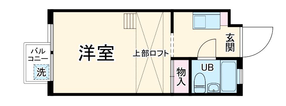 アイ・テラス(1K/4階)の間取り写真