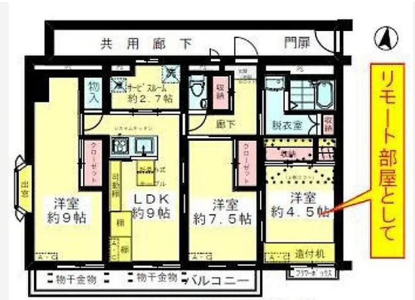 レオパレス潮音(3LDK/2階)の間取り写真