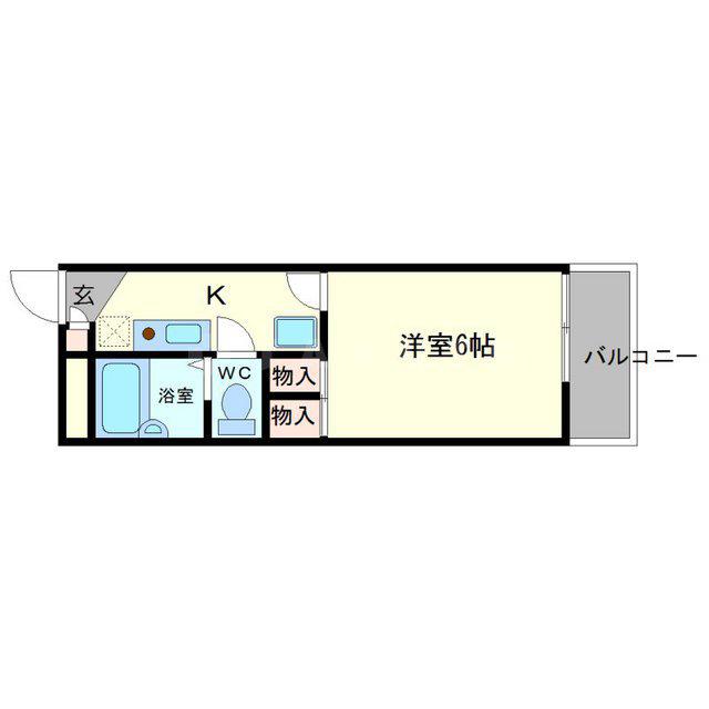 メゾンセイワ石橋(1K/3階)の間取り写真