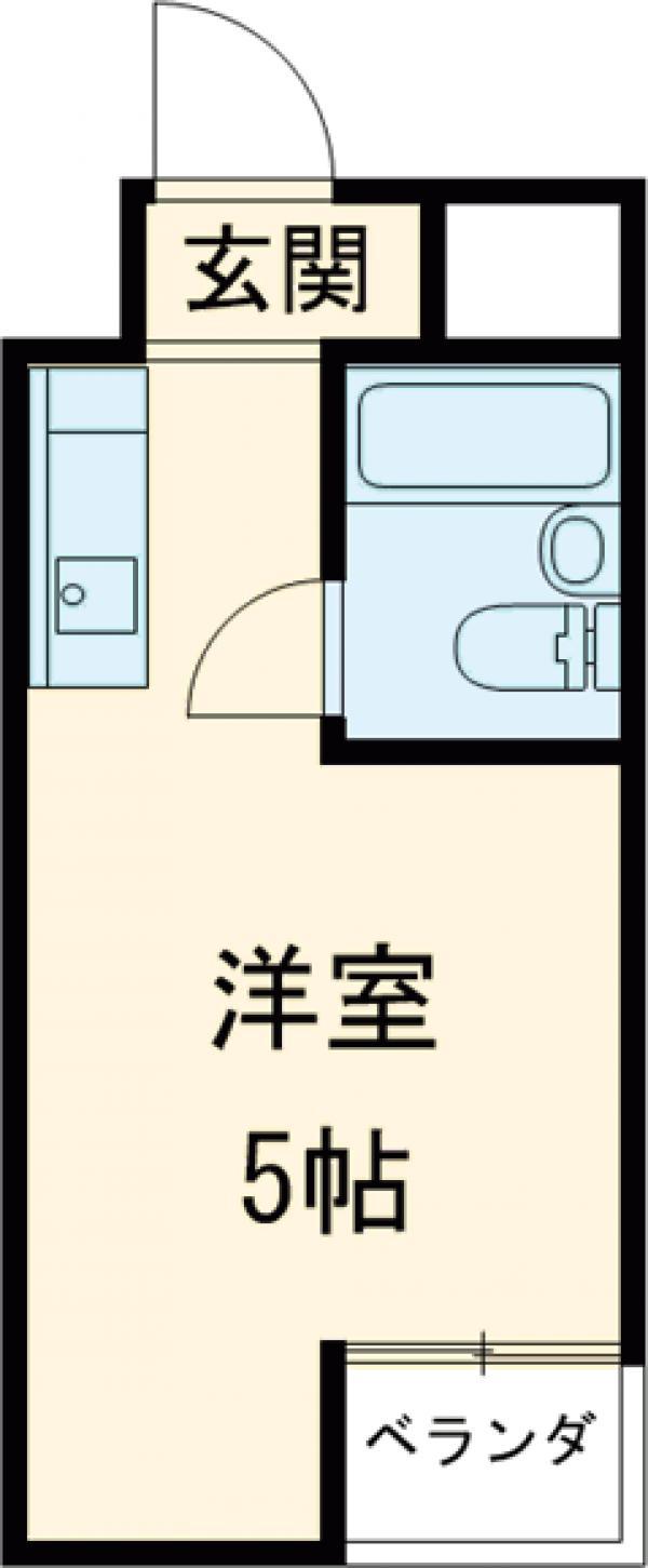 スターアークⅡ(ワンルーム/4階)の間取り写真
