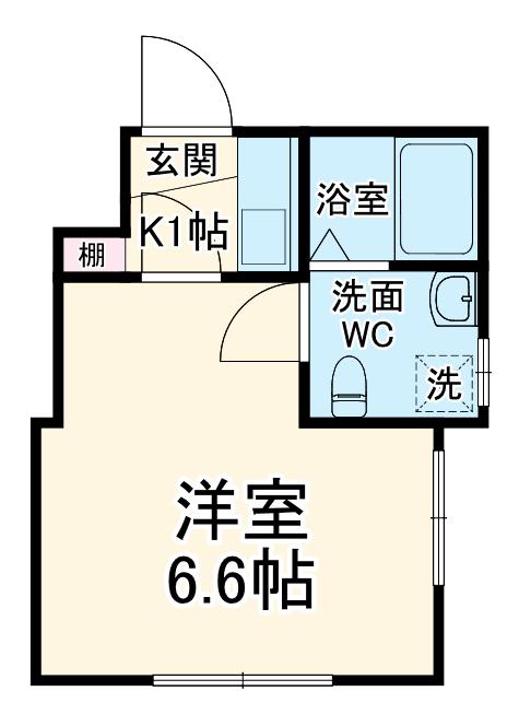 京浜東北・根岸線 西川口駅 徒歩12分 3階建 築28年(1K)の間取り写真