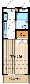 ベルアージュ(1K/3階)の間取り写真