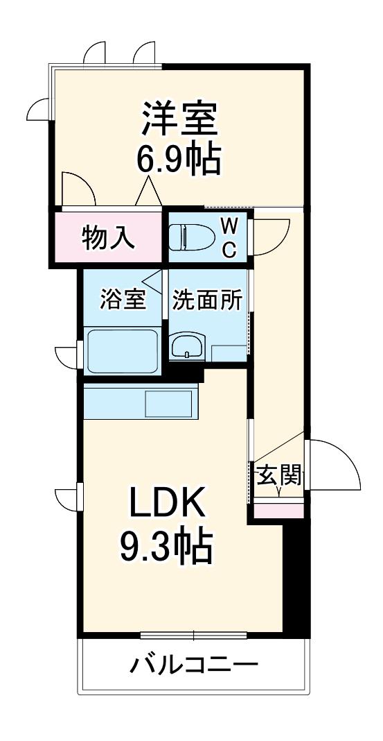 YS PRECIOUS4(1LDK/2階)の間取り写真