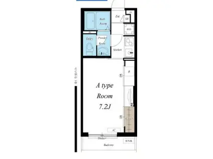 リブリ・アルハンブラ(1K/2階)の間取り写真