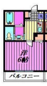 蓮田市東4丁目アパート(1K/3階)の間取り写真