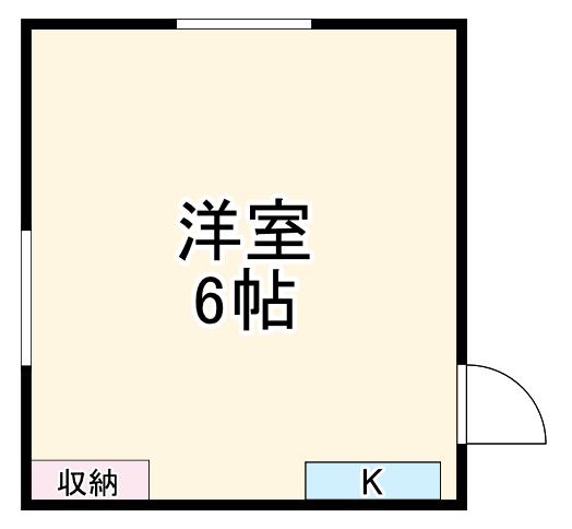 平塚市真田アパート(ワンルーム/2階)の間取り写真