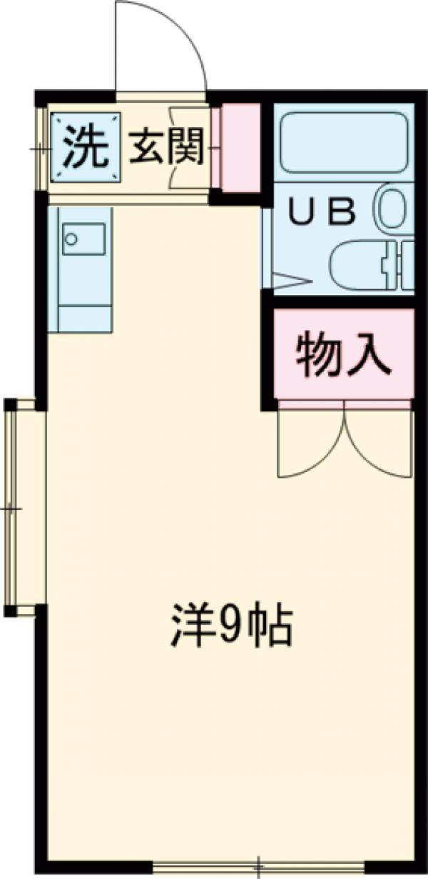 メゾン玉川(ワンルーム/1階)の間取り写真
