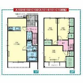 TWIN TERRACE赤塚(3LDK/1階)の間取り写真