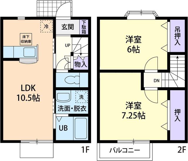 Vent Vert DAITENPAKU(2LDK)の間取り写真