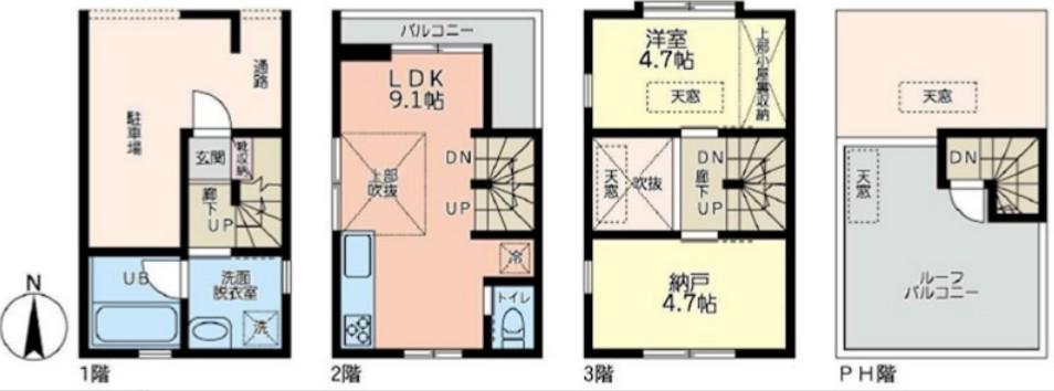 東京地下鉄丸ノ内線 東高円寺駅 徒歩12分 3階建 築1年(1SLDK)の間取り写真