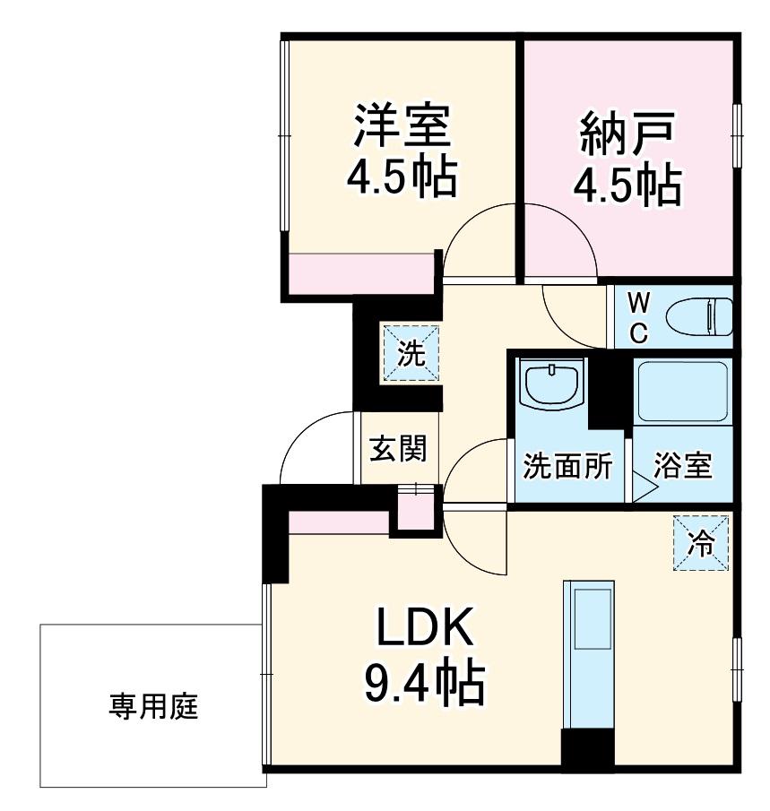 グレースジェミニ(1SLDK/2階)の間取り写真
