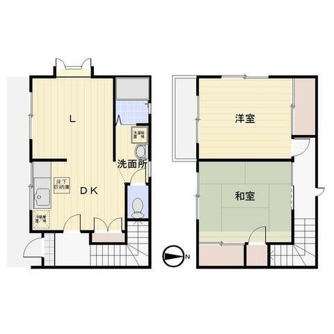 シャトレミナミ(2LDK)の間取り写真