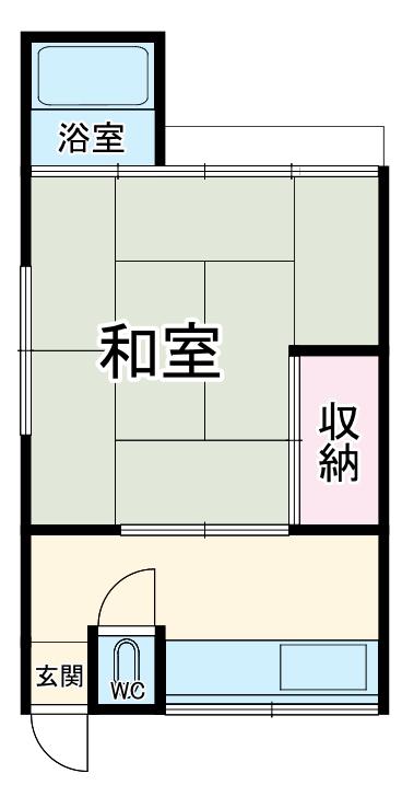 東海道本線 辻堂駅 徒歩19分 1階建 築69年(1K)の間取り写真