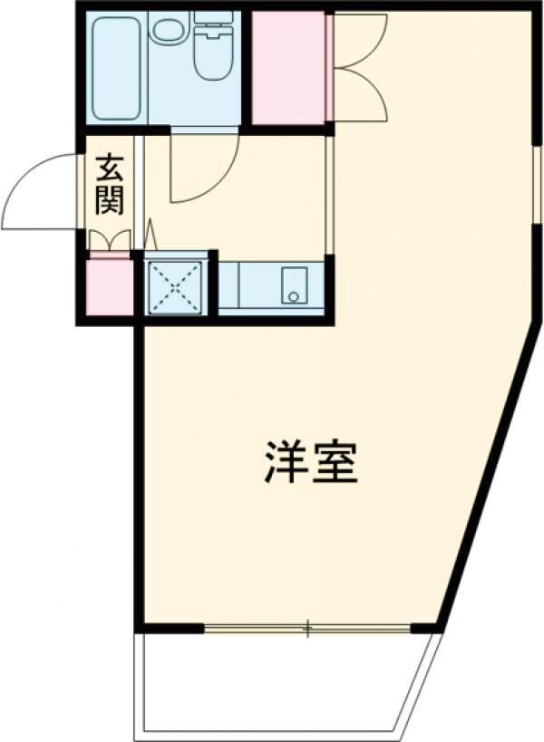 グリーンプラザ西綾瀬(ワンルーム/2階)の間取り写真