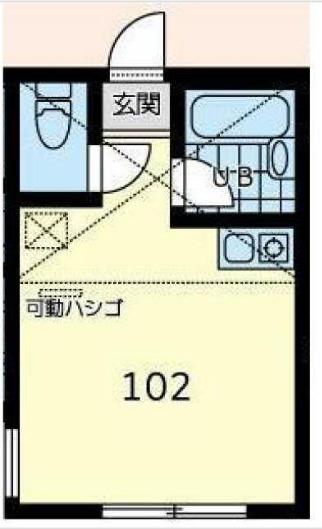 ベイサイドヒル横浜(ワンルーム/2階)の間取り写真