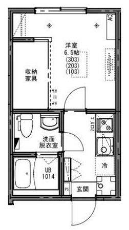 KEIAI RESIDENCE 新秋津Ⅱ(1K/2階)の間取り写真