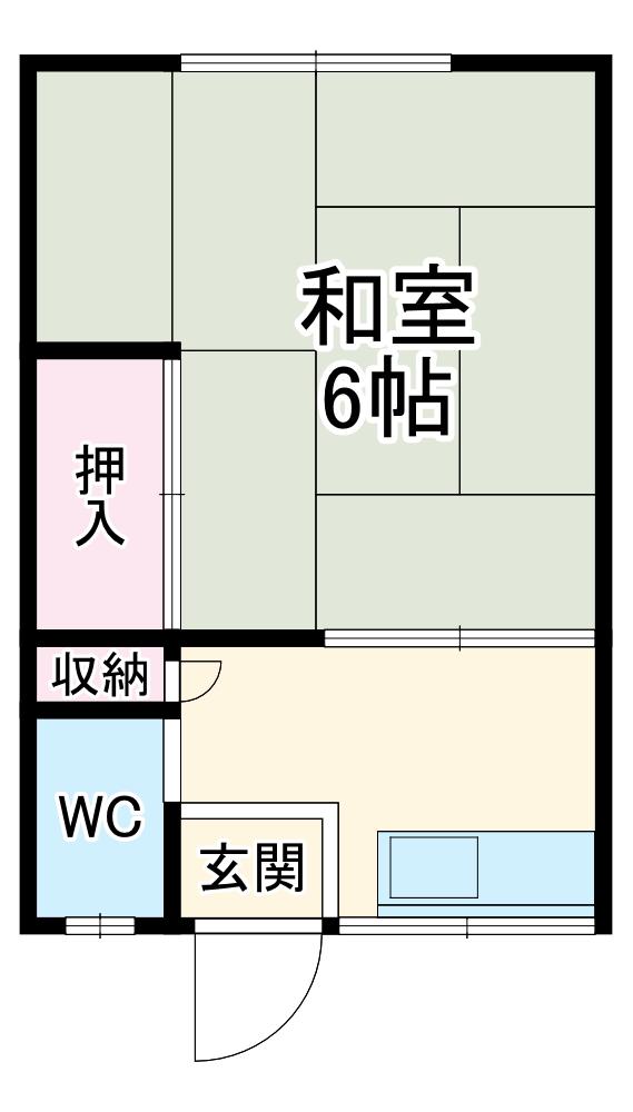 美佐喜荘(1DK/1階)の間取り写真