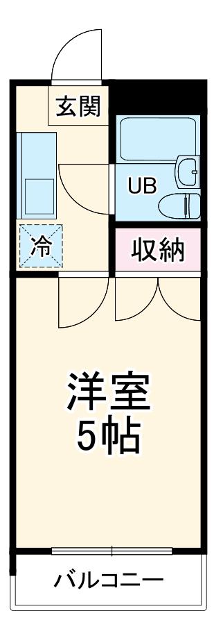 BCASA東千葉RE-BORN(1K/1階)の間取り写真