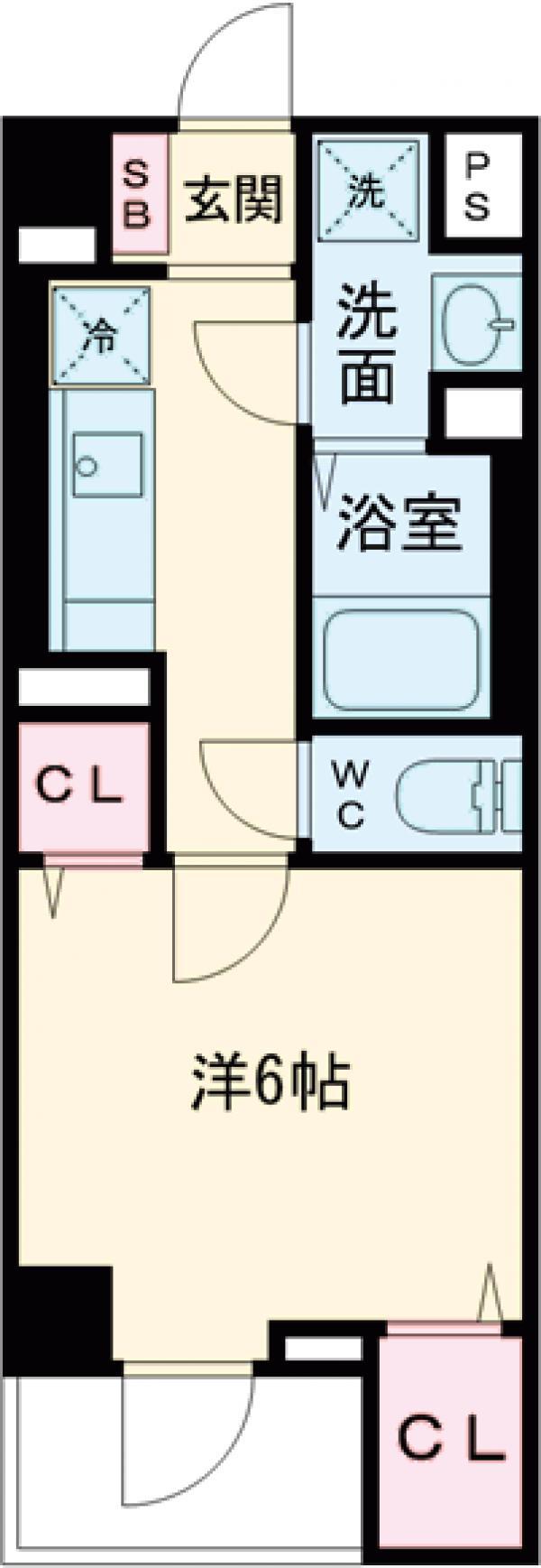 DIPS西新井(1K/3階)の間取り写真