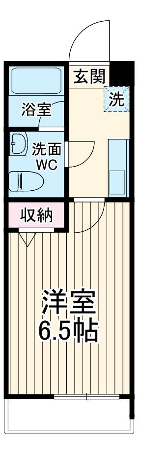FILLE FLATS KAWAGOE-MINAMI(1K/3階)の間取り写真
