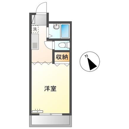 プロローグマンション(1K/2階)の間取り写真
