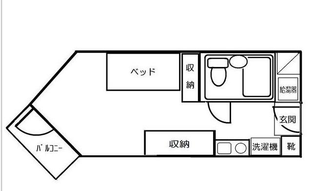 コスモヒルハウス(ワンルーム/5階)の間取り写真