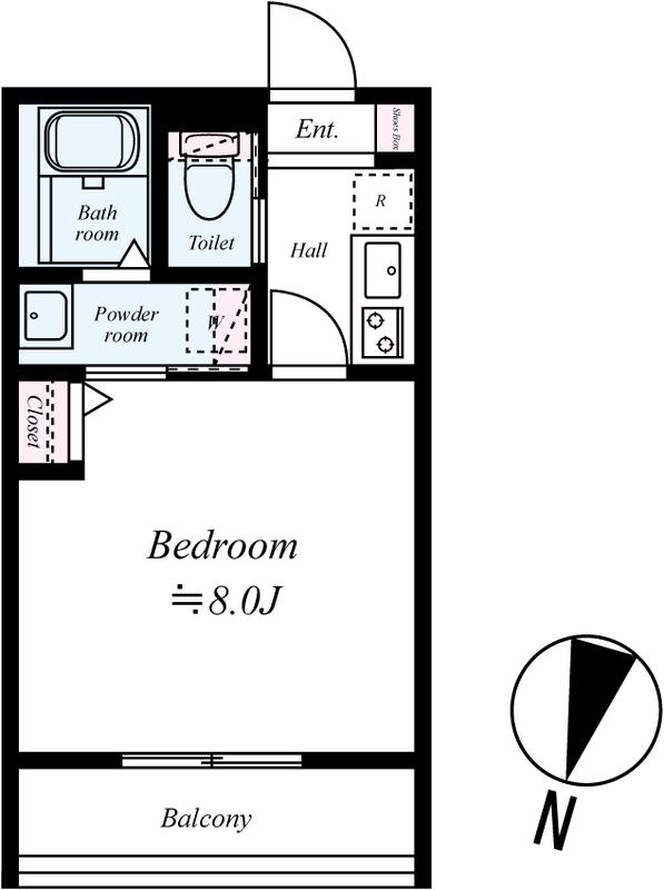 GRADUS都賀Ⅱ(1K/3階)の間取り写真