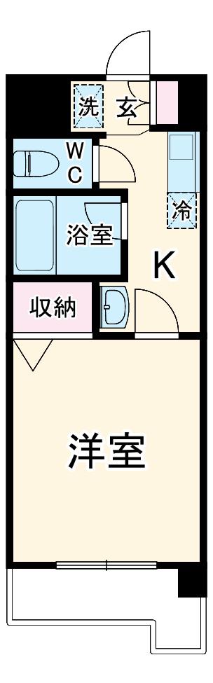 エクセルプラザ(1K/3階)の間取り写真